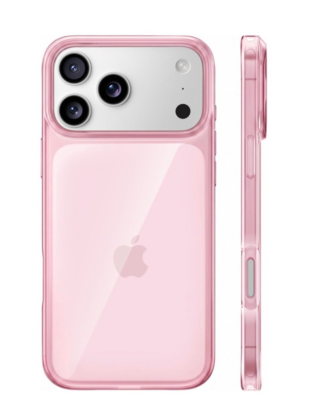 NEW iPhone 17 Pro Max Pink Transparent Ultra Slim Military-grade protection